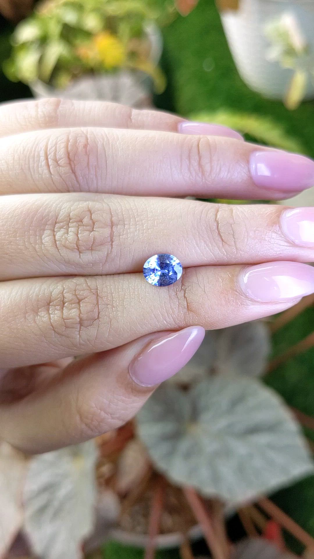 1.31 Ct. Blue Sapphire from Ceylon (Sri Lanka) Size Video