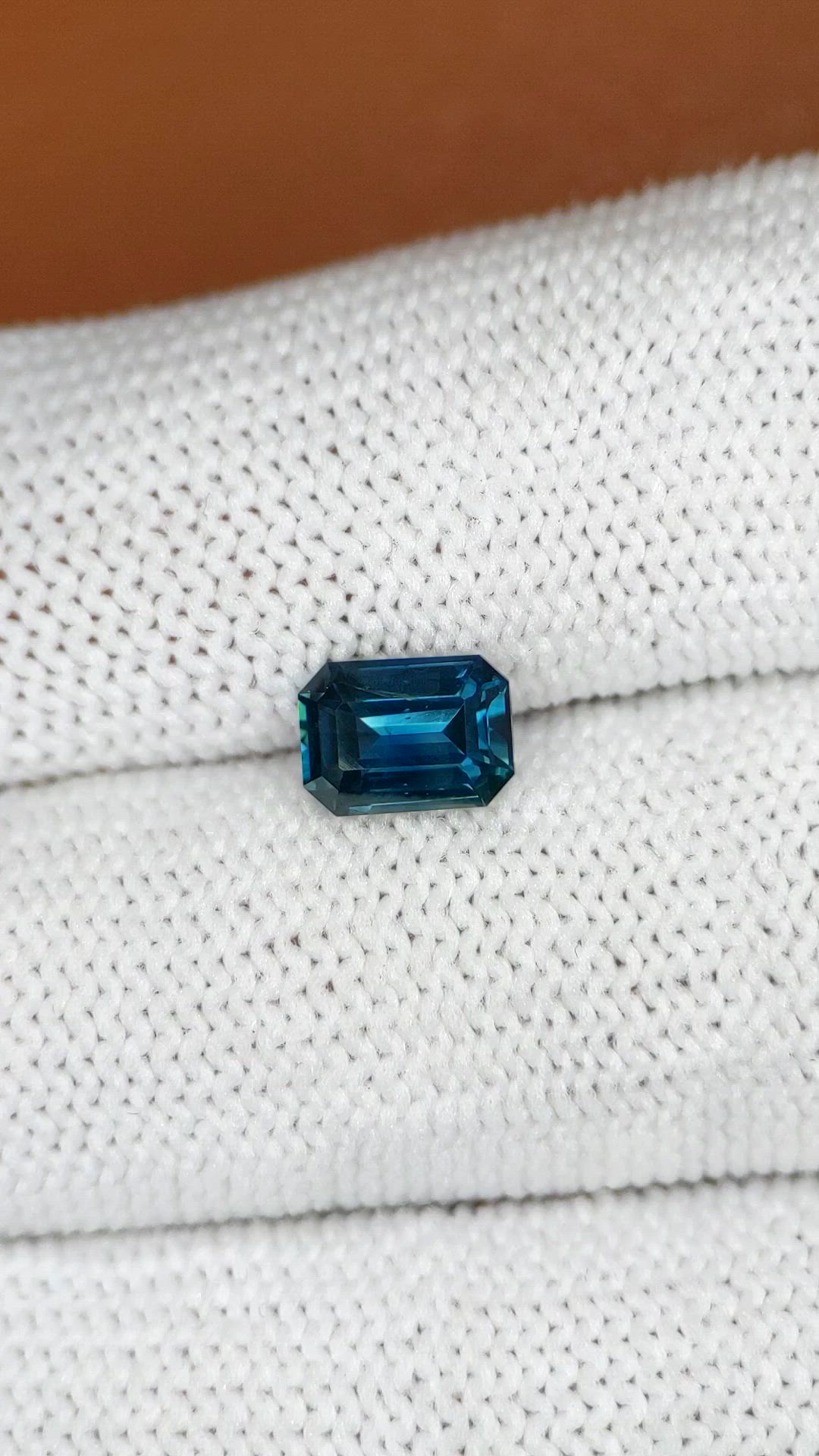 1.59 Ct. Greenish Blue Sapphire from Ceylon (Sri Lanka) Size Video