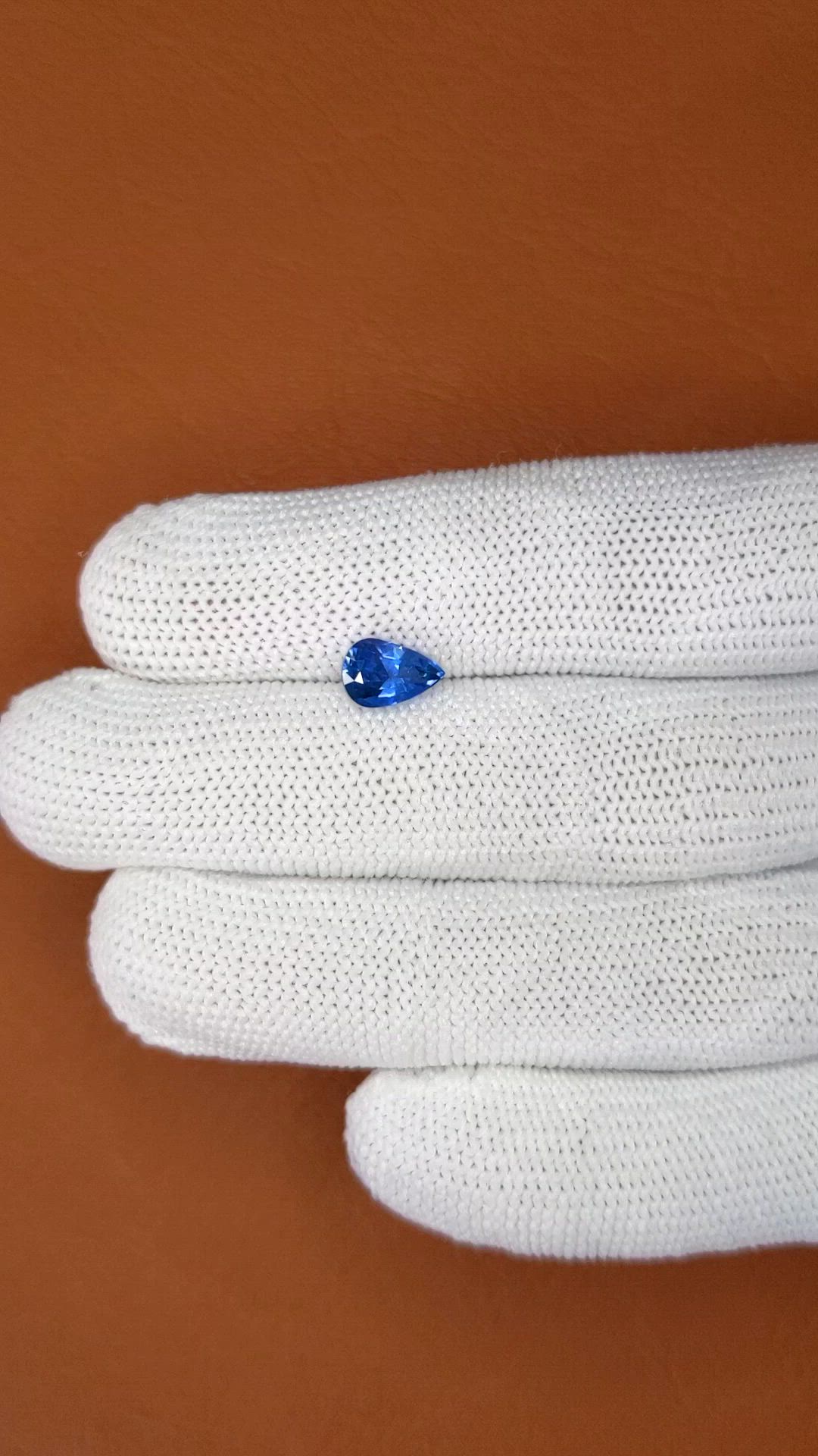 1.50 Ct. Blue Sapphire from Ceylon (Sri Lanka) Size Video