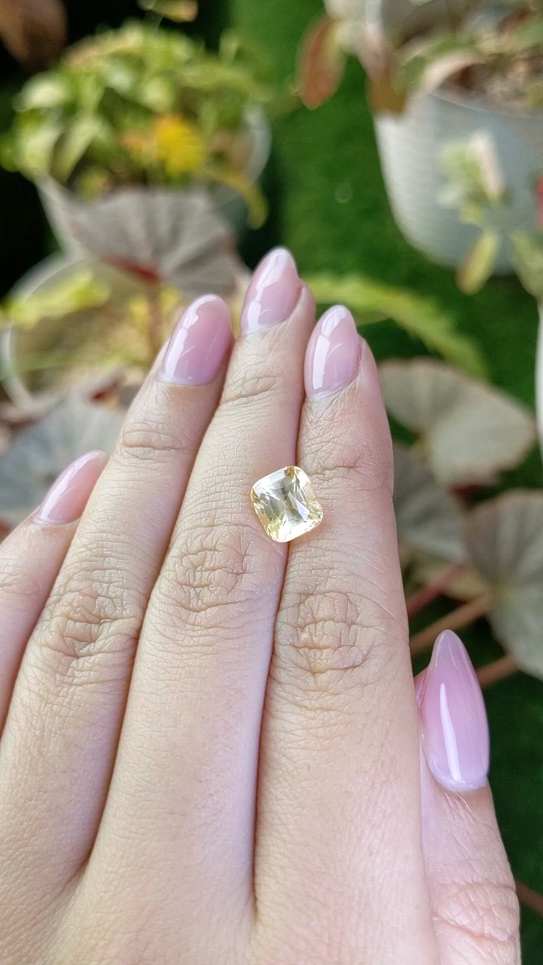 3.63 Ct. Yellow Sapphire from Ceylon (Sri Lanka) Size Video