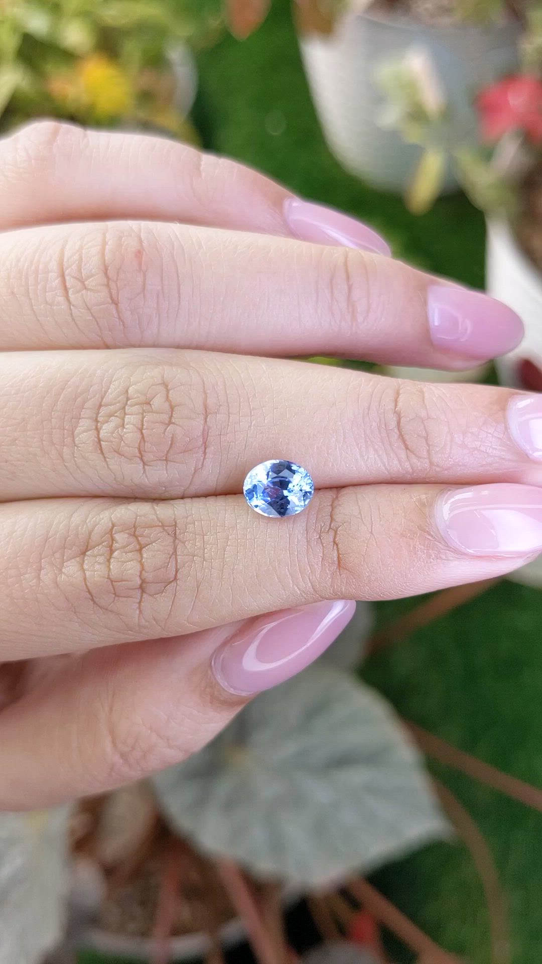 1.65 Ct. Blue Sapphire from Ceylon (Sri Lanka) Size Video