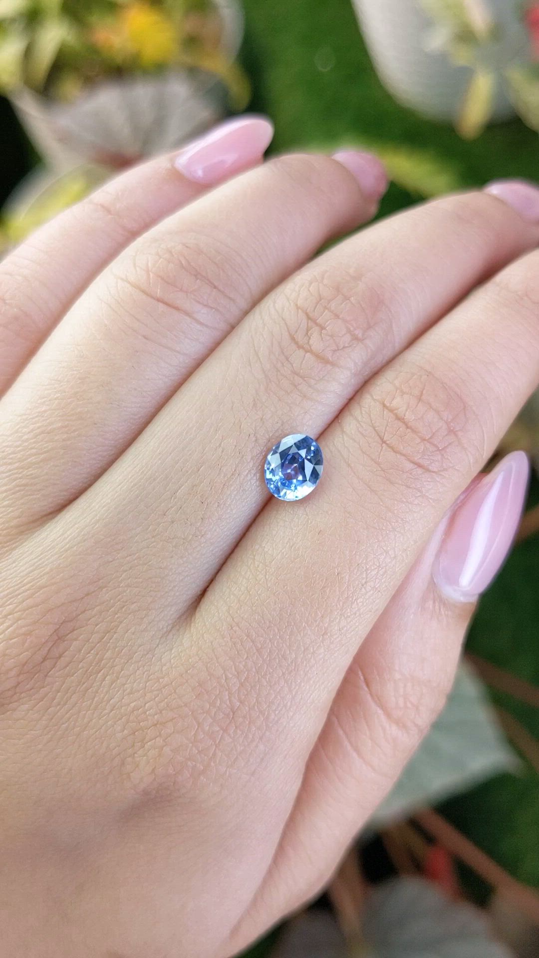 1.65 Ct. Blue Sapphire from Ceylon (Sri Lanka) Size Video