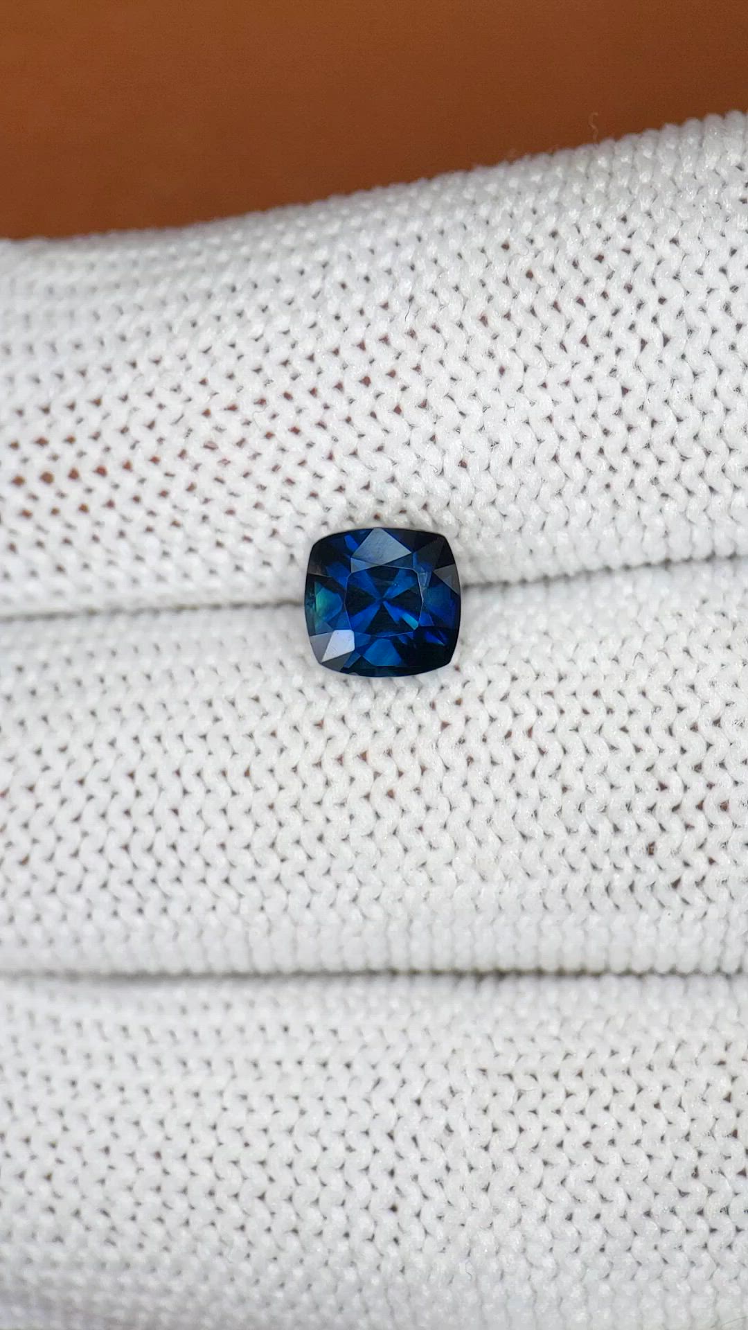 1.93 Ct. Greenish Blue Sapphire from Ceylon (Sri Lanka) Size Video