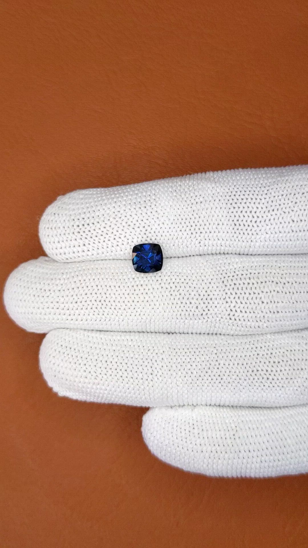 1.93 Ct. Greenish Blue Sapphire from Ceylon (Sri Lanka) Size Video