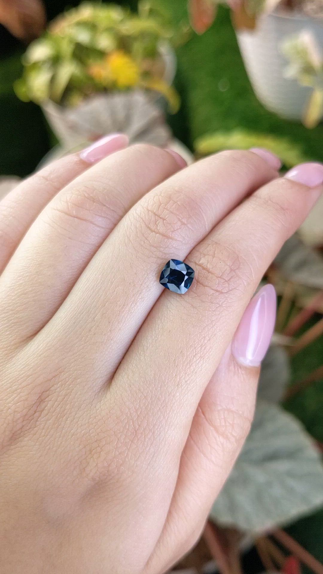 1.93 Ct. Greenish Blue Sapphire from Ceylon (Sri Lanka) Size Video