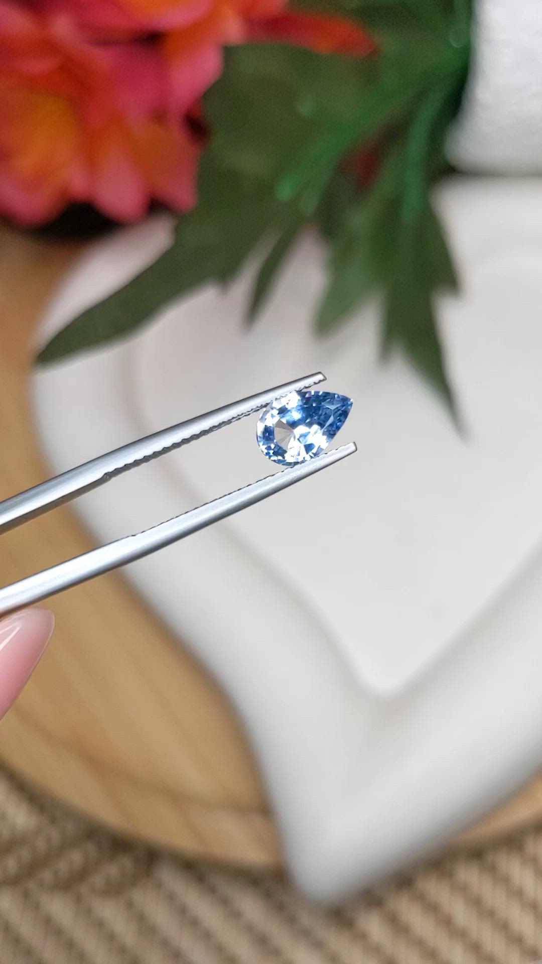 1.76 Ct. Blue Sapphire from Ceylon (Sri Lanka) Size Video