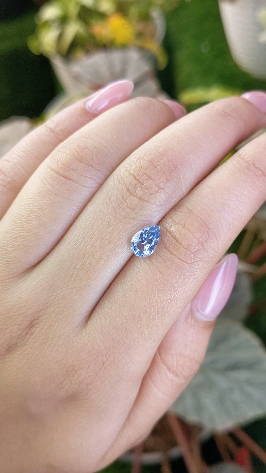 1.76 Ct. Blue Sapphire from Ceylon (Sri Lanka) Size Video