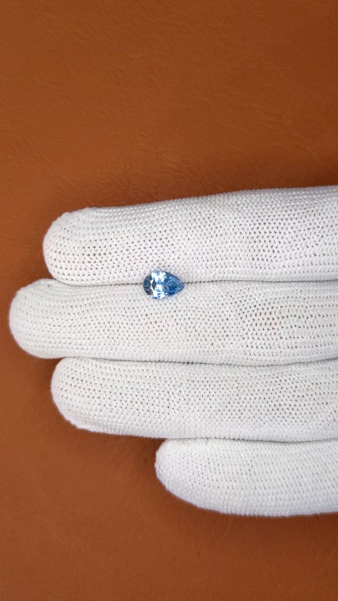 1.76 Ct. Blue Sapphire from Ceylon (Sri Lanka) Size Video
