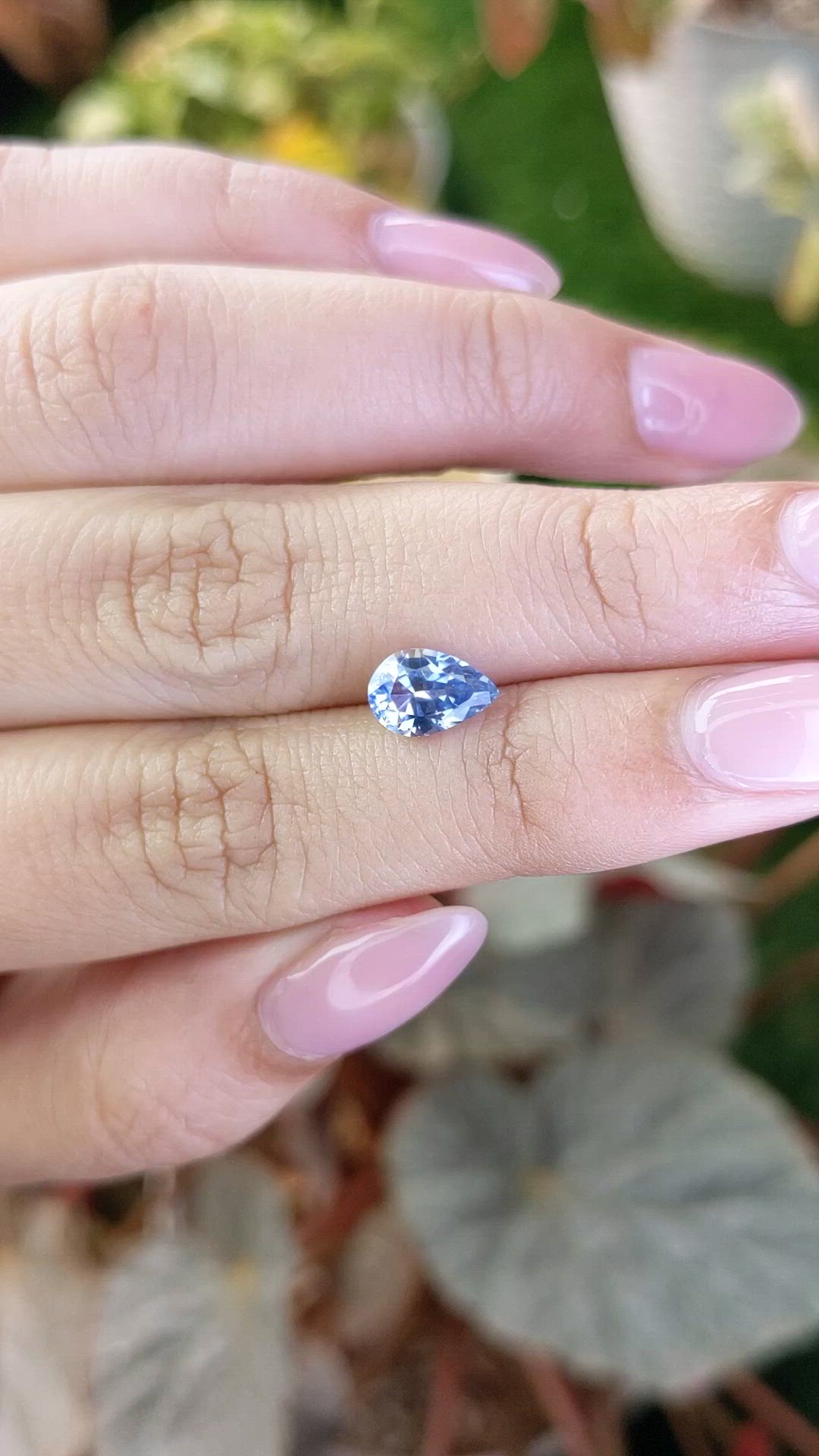 1.76 Ct. Blue Sapphire from Ceylon (Sri Lanka) Size Video