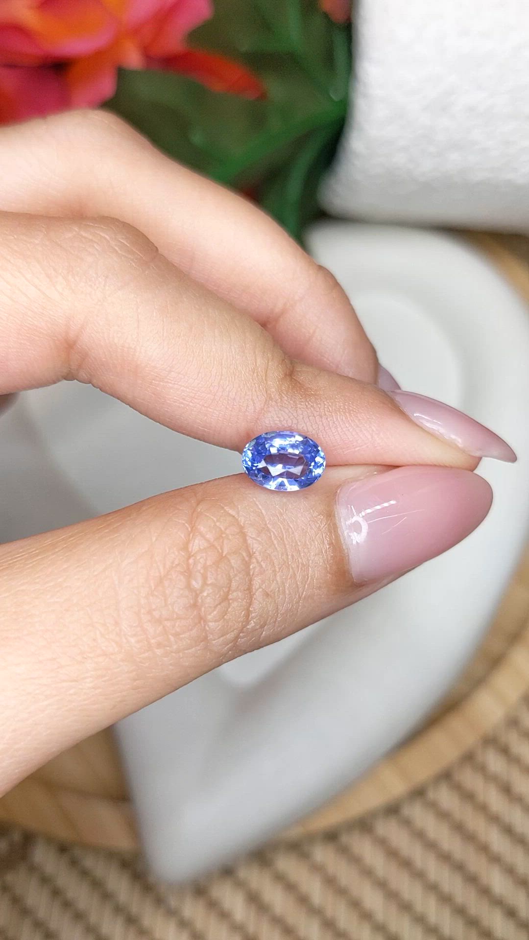 1.96 Ct. Blue Sapphire from Ceylon (Sri Lanka) Size Video