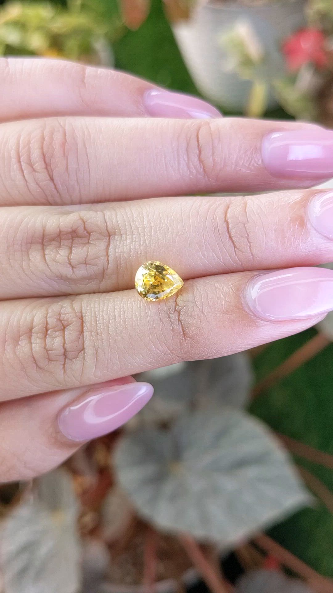 2.04 Ct. Yellow Sapphire from Ceylon (Sri Lanka) Size Video