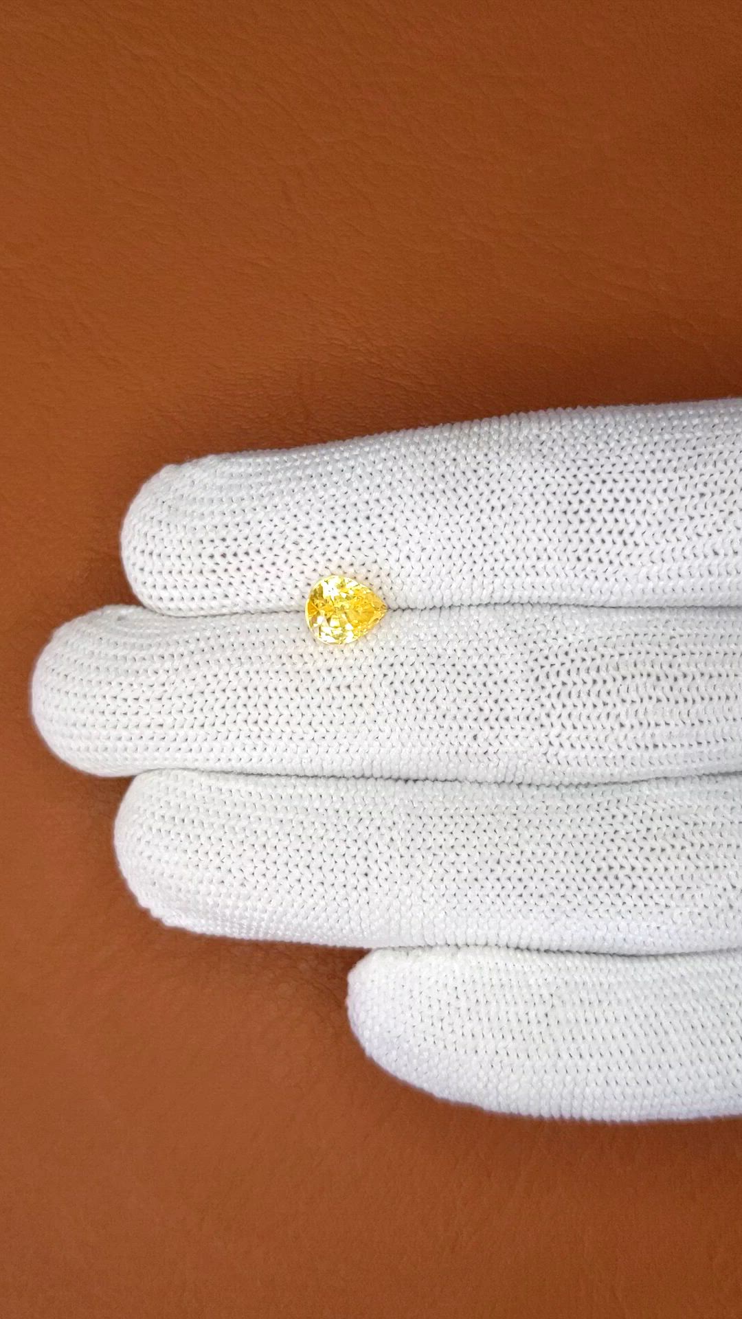 2.04 Ct. Yellow Sapphire from Ceylon (Sri Lanka) Size Video