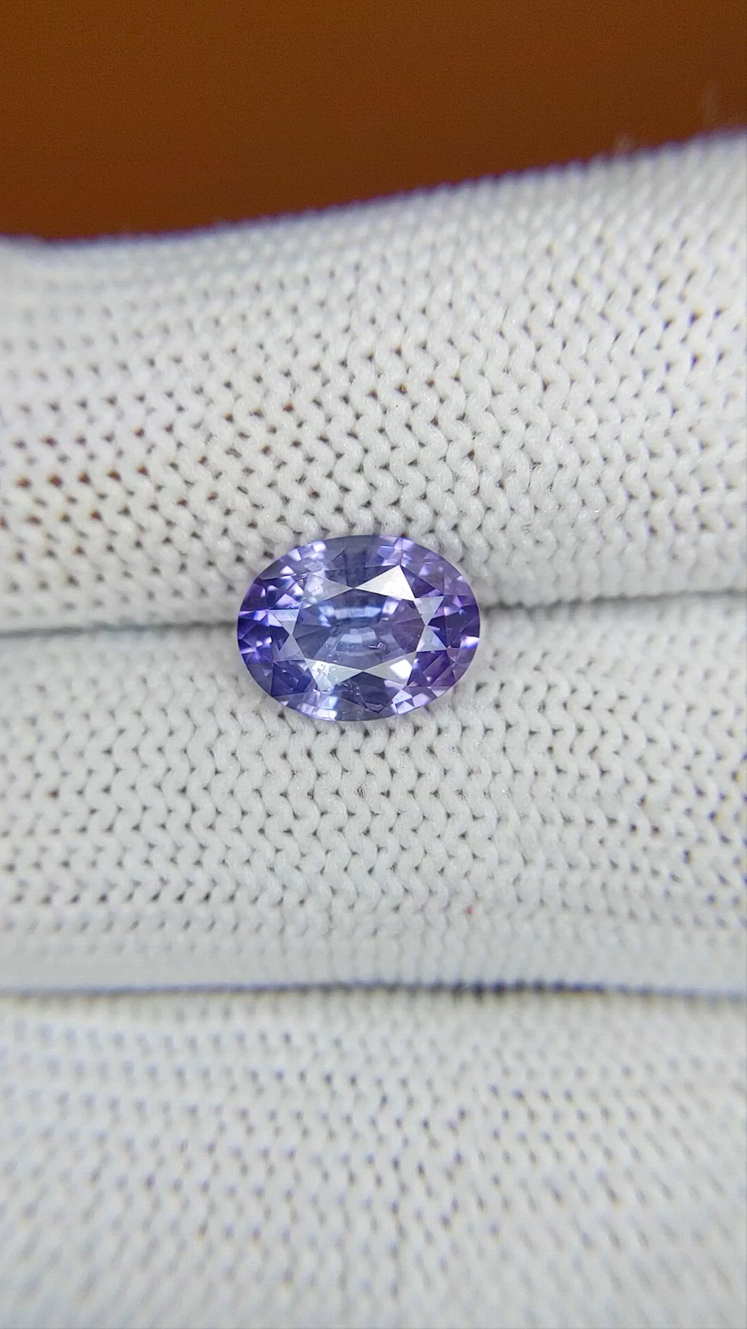 2.64 Ct. Violet Sapphire from Ceylon (Sri Lanka) Size Video
