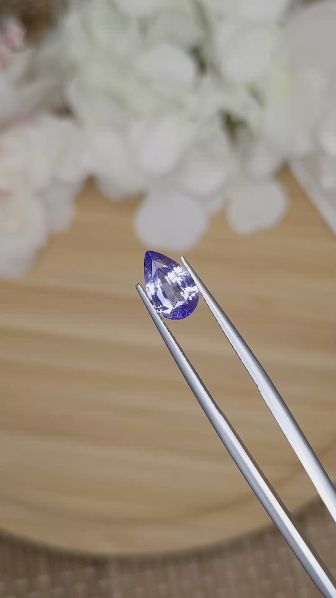 2.09 Ct. Violet Sapphire from Ceylon (Sri Lanka) Size Video
