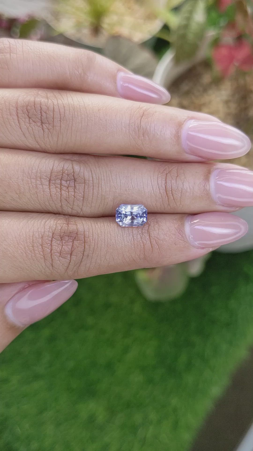 2.12 Ct. Blue Sapphire from Ceylon (Sri Lanka) Size Video