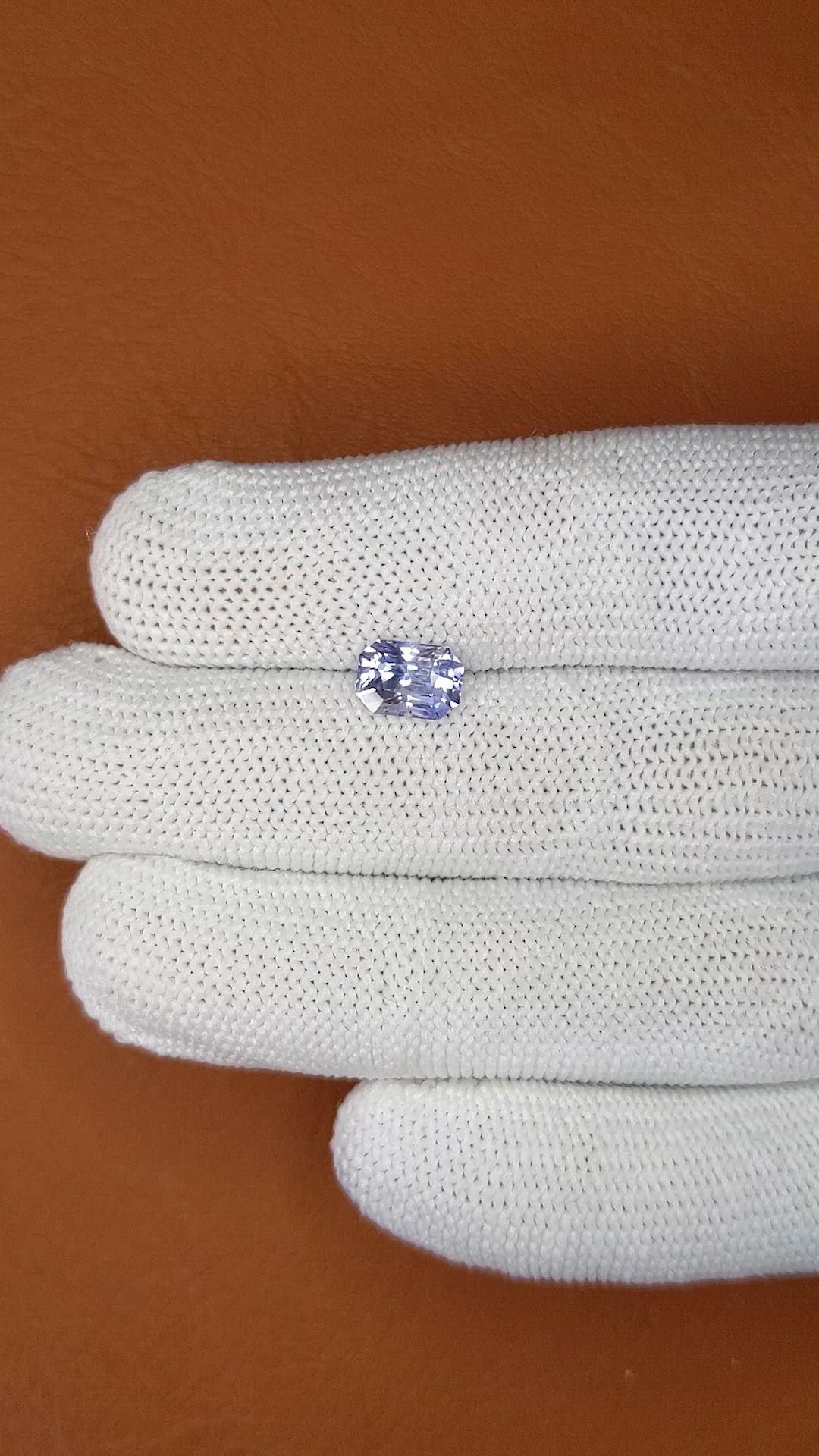 2.12 Ct. Blue Sapphire from Ceylon (Sri Lanka) Size Video
