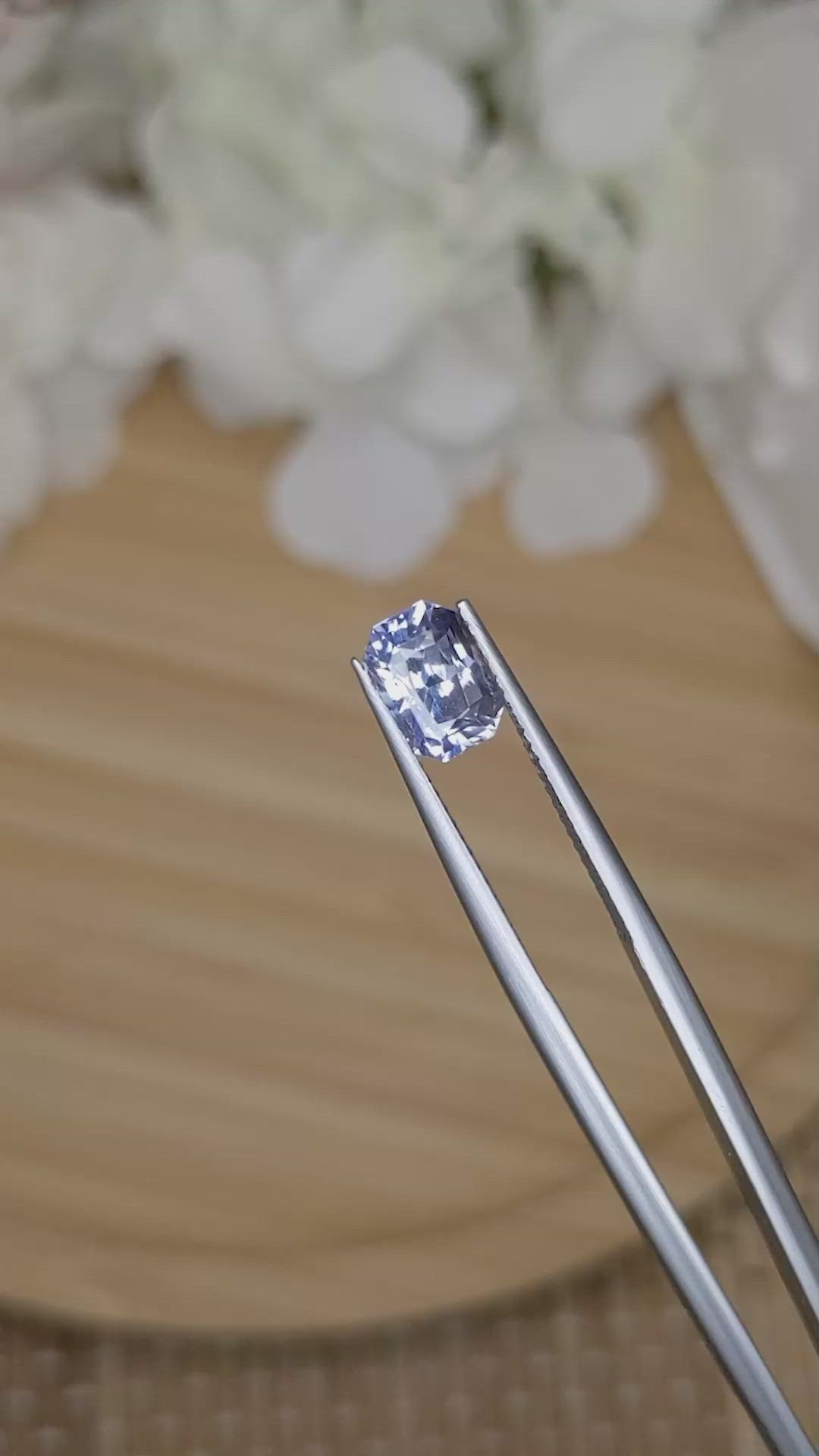 2.12 Ct. Blue Sapphire from Ceylon (Sri Lanka) Size Video