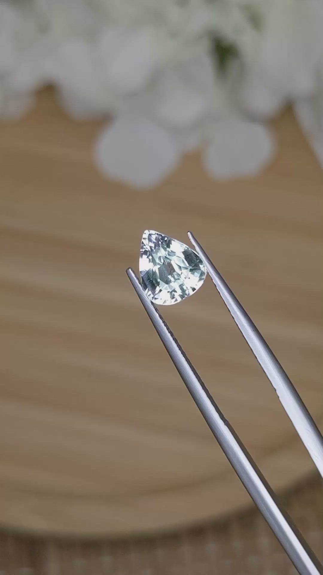 1.89 Ct. Bluish Green Sapphire from Ceylon (Sri Lanka) Size Video