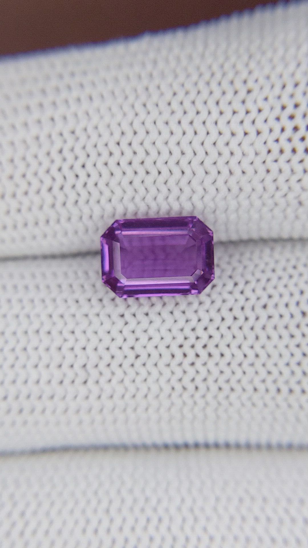 2.99 Ct. Purple Sapphire from Ceylon (Sri Lanka) Size Video