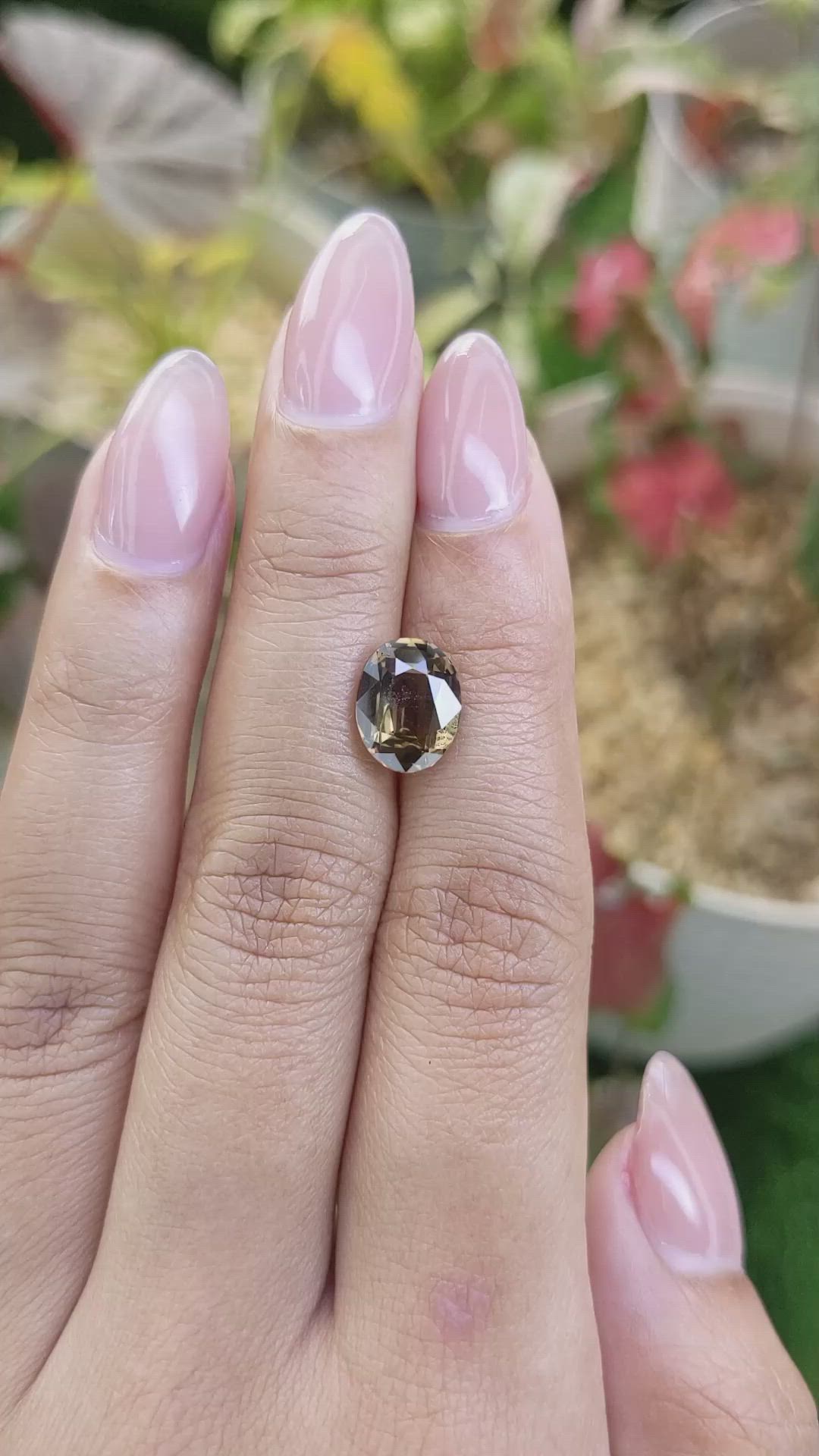 3.48 Ct. Brown Sapphire from Ceylon (Sri Lanka) Size Video
