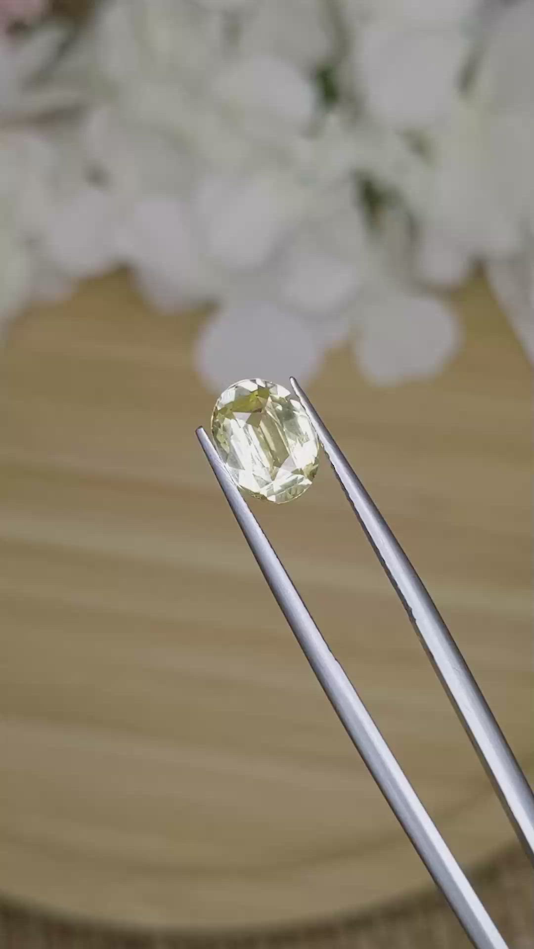 2.29 Ct. Yellow Sapphire from Ceylon (Sri Lanka) Size Video