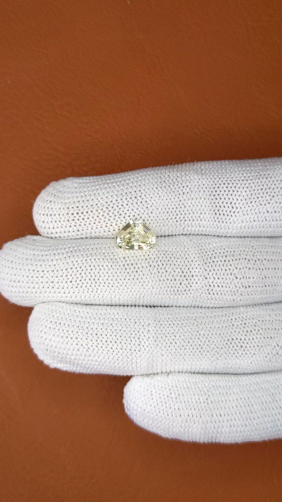 2.51 Ct. Yellow Sapphire from Ceylon (Sri Lanka) Size Video