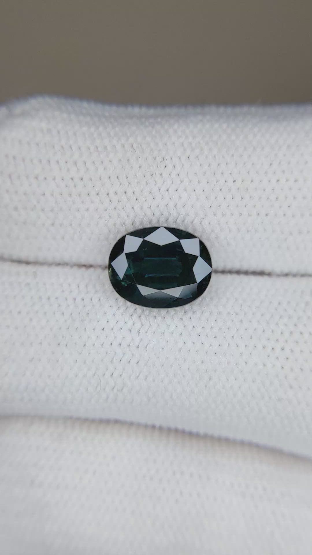 3.24 Ct. Greenish Blue Sapphire from Australia Size Video