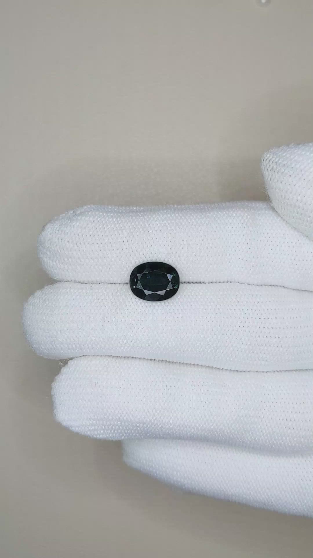3.24 Ct. Greenish Blue Sapphire from Australia Size Video