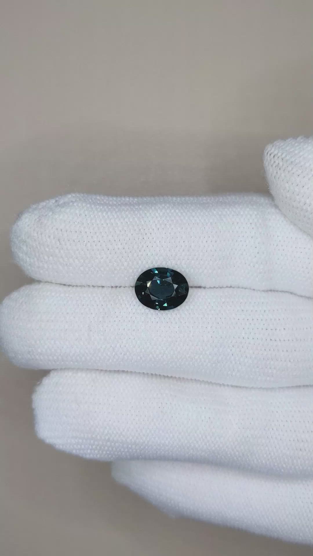 2.29 Ct. Greenish Blue Sapphire from Australia Size Video