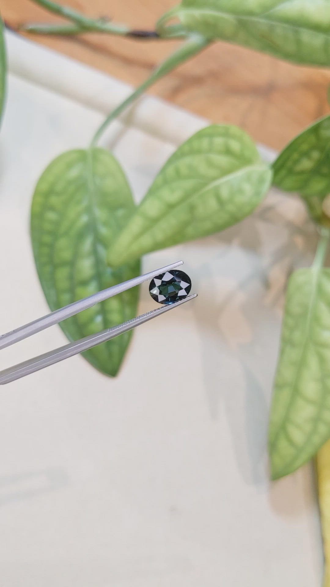 2.29 Ct. Greenish Blue Sapphire from Australia Size Video