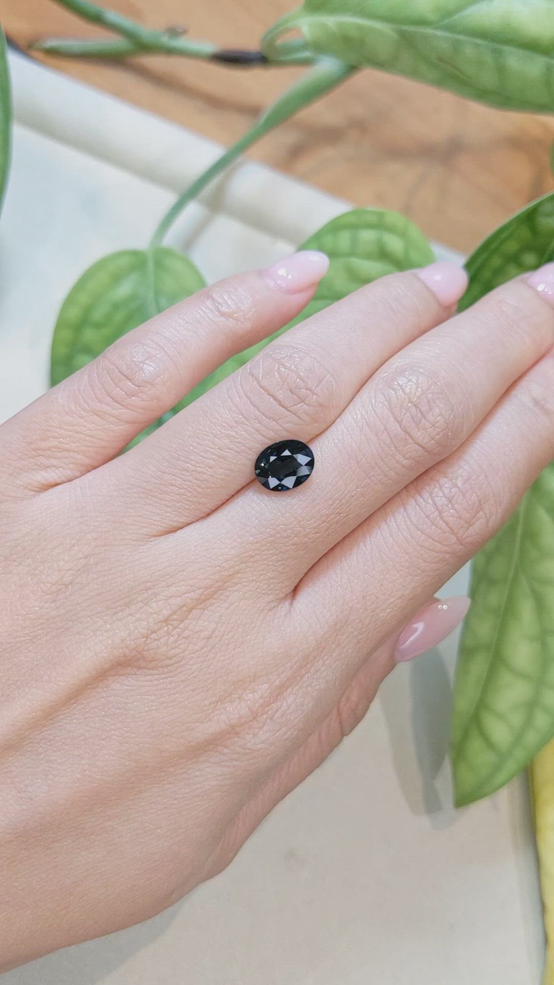 2.29 Ct. Greenish Blue Sapphire from Australia Size Video