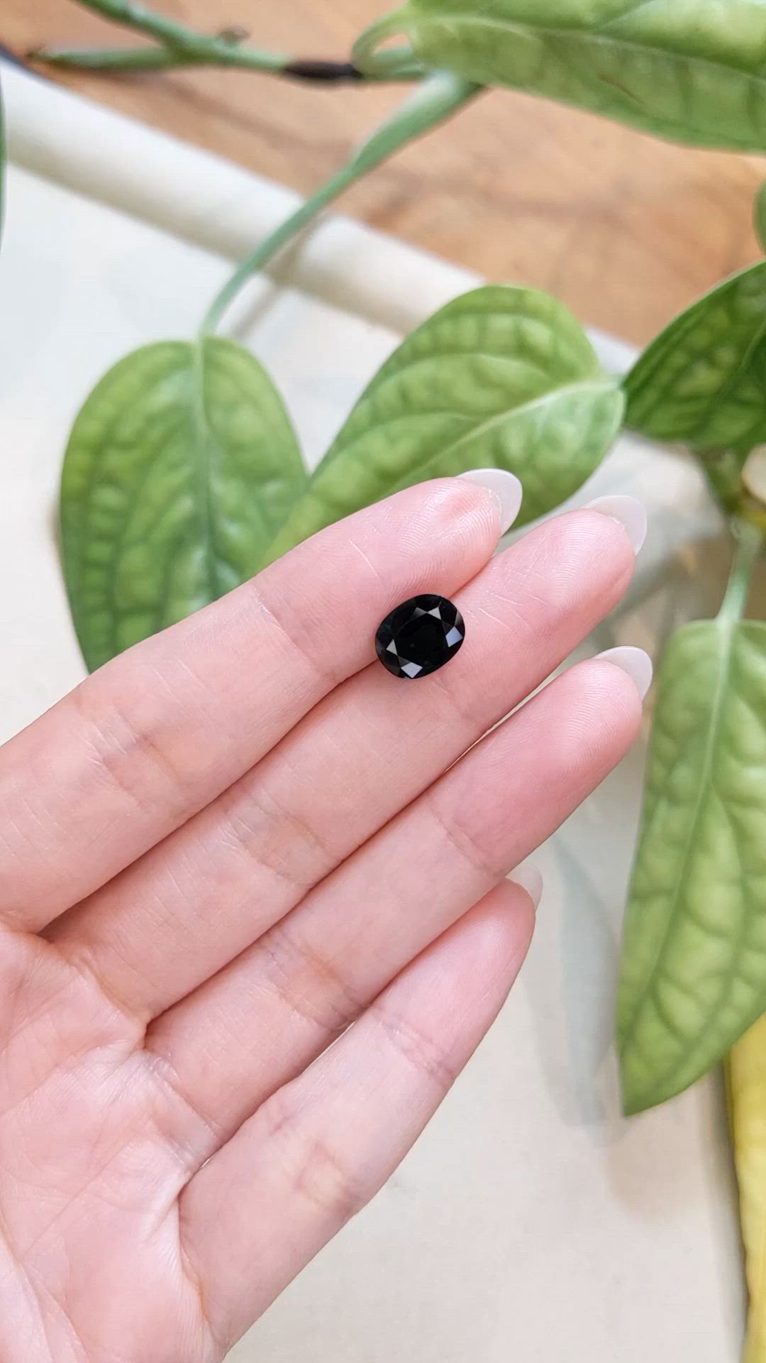 3.22 Ct. Greenish Blue Sapphire from Australia Size Video