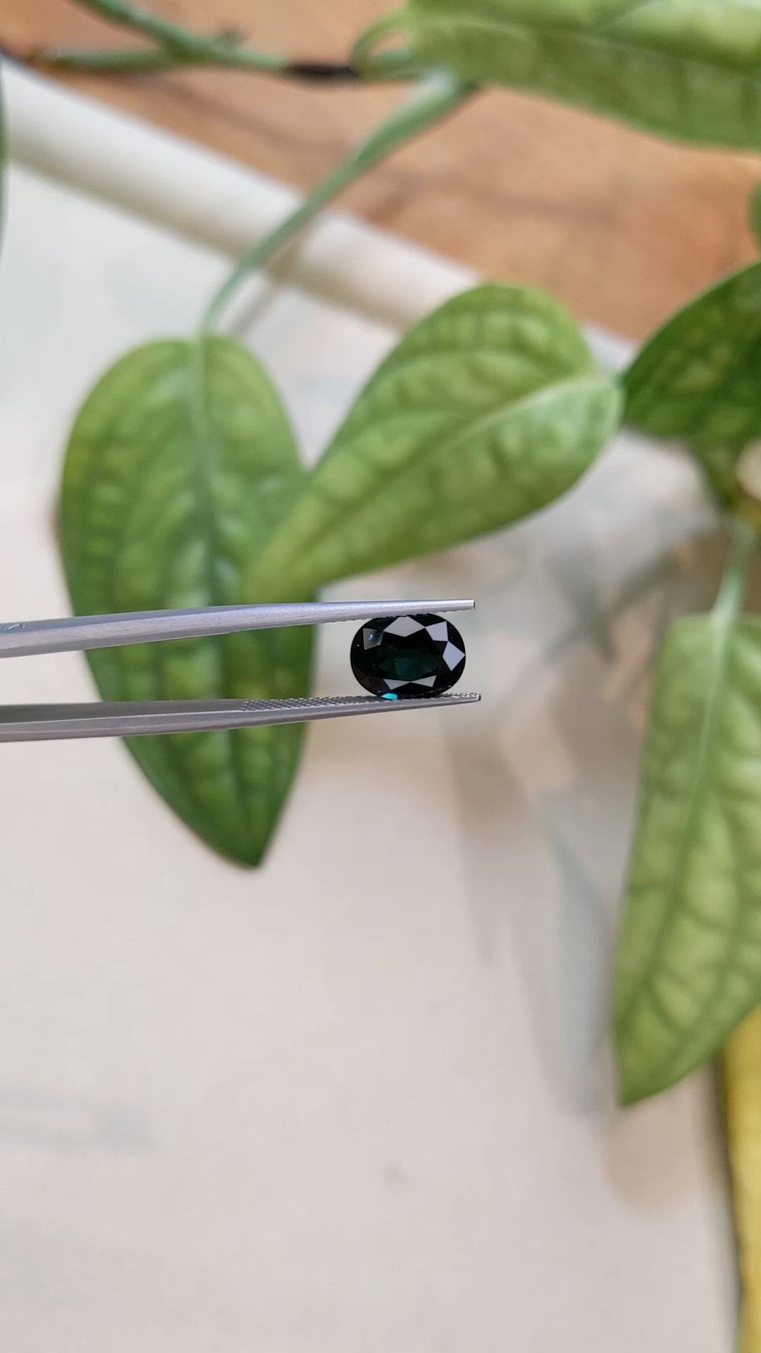 3.22 Ct. Greenish Blue Sapphire from Australia Size Video