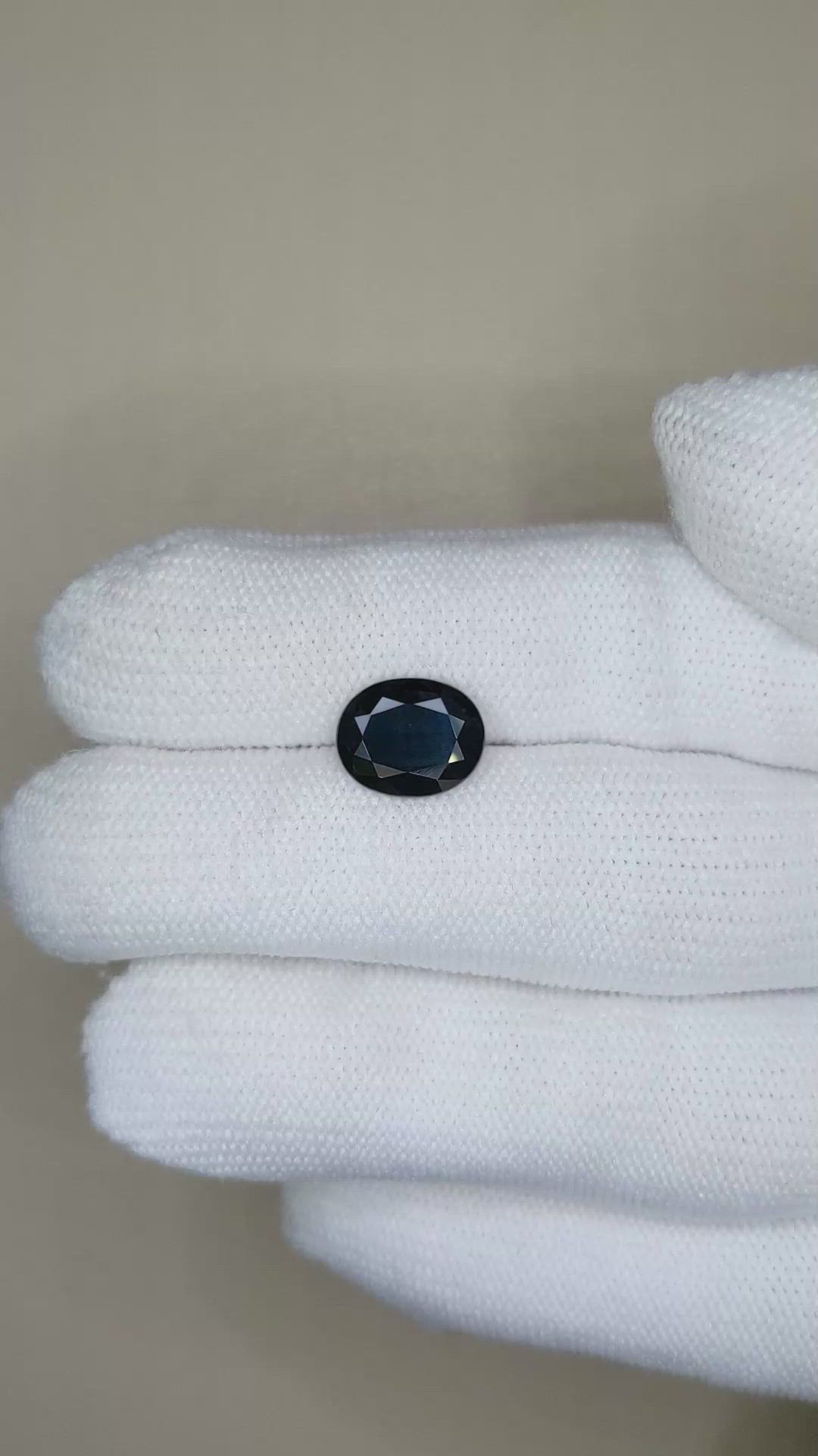 2.57 Ct. Blue Sapphire from Australia Size Video