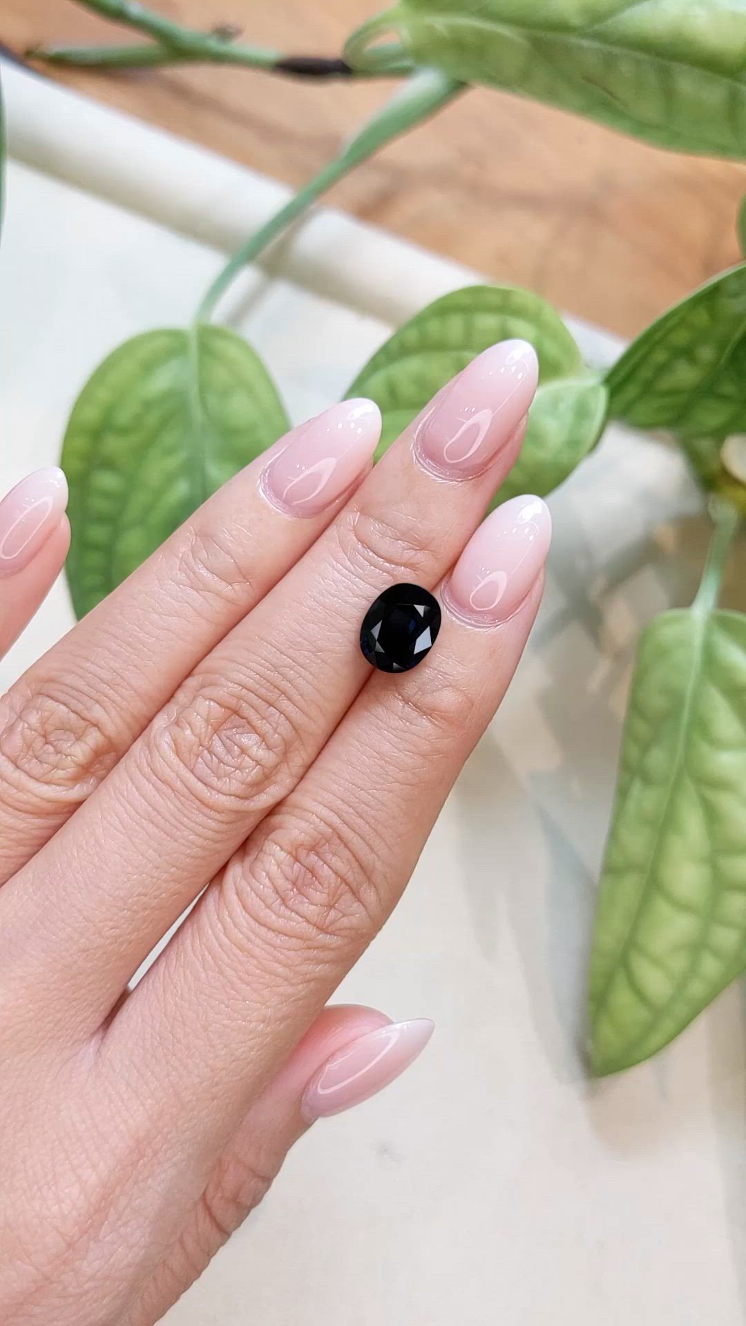 3.68 Ct. Blue Sapphire from Australia Size Video