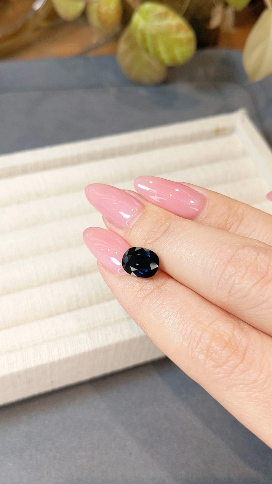 3.65 Ct. Blue Sapphire from Australia Size Video