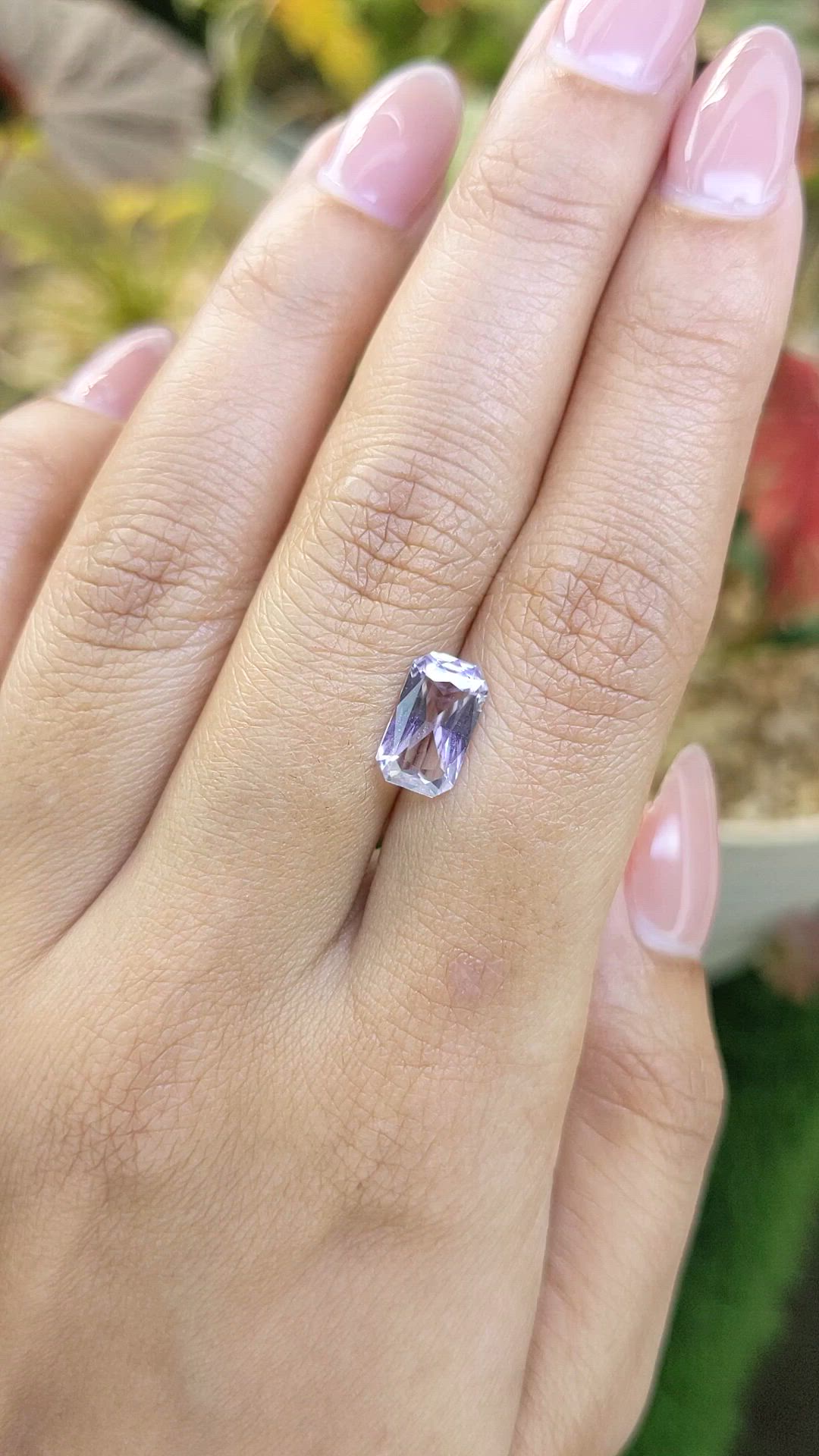 2.02 Ct. Purple Sapphire from Ceylon (Sri Lanka) Size Video