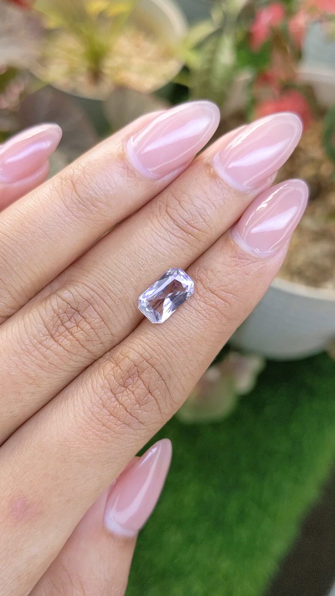 2.02 Ct. Purple Sapphire from Ceylon (Sri Lanka) Size Video