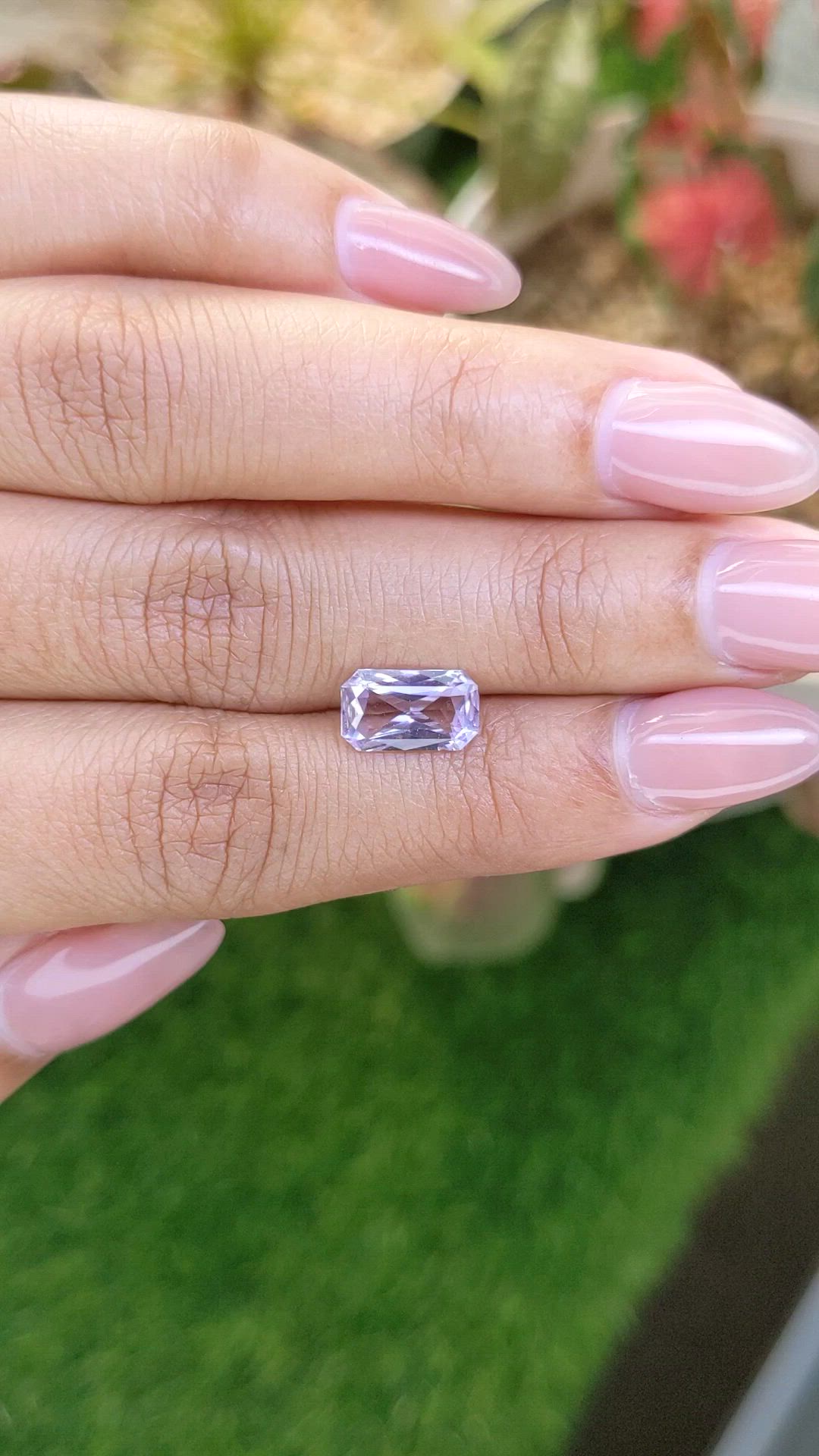 2.02 Ct. Purple Sapphire from Ceylon (Sri Lanka) Size Video
