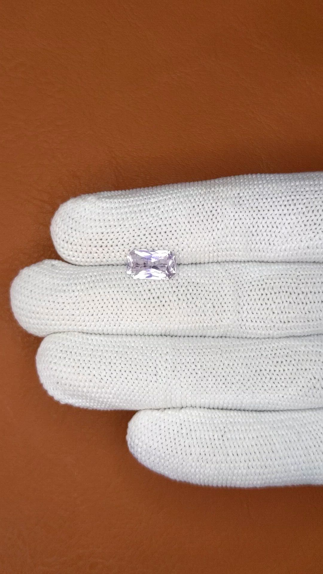 2.02 Ct. Purple Sapphire from Ceylon (Sri Lanka) Size Video
