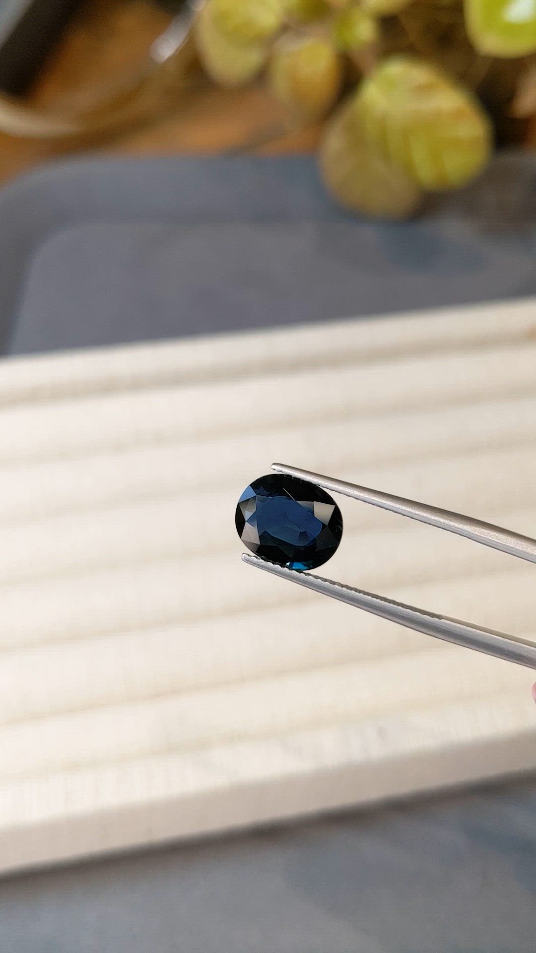 3.49 Ct. Blue Sapphire from Australia Size Video