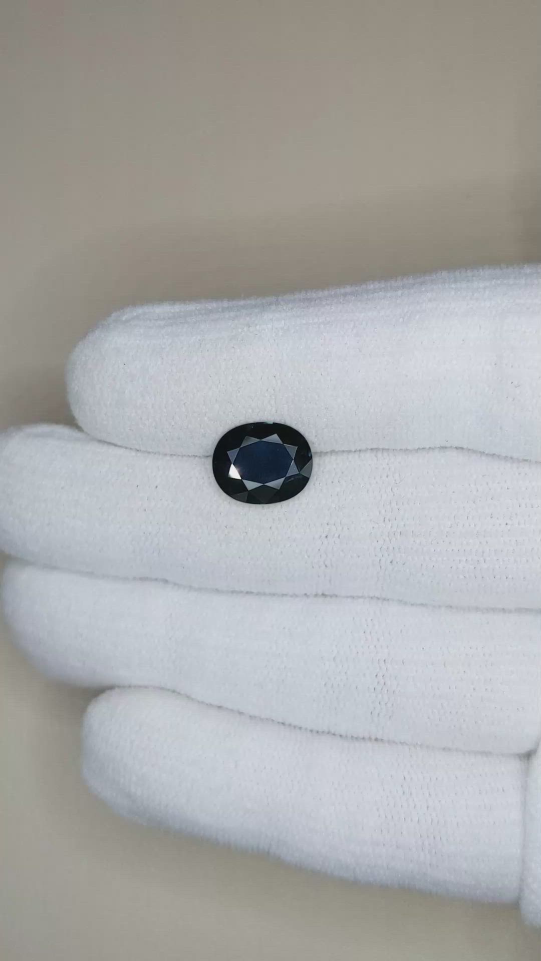 3.49 Ct. Blue Sapphire from Australia Size Video
