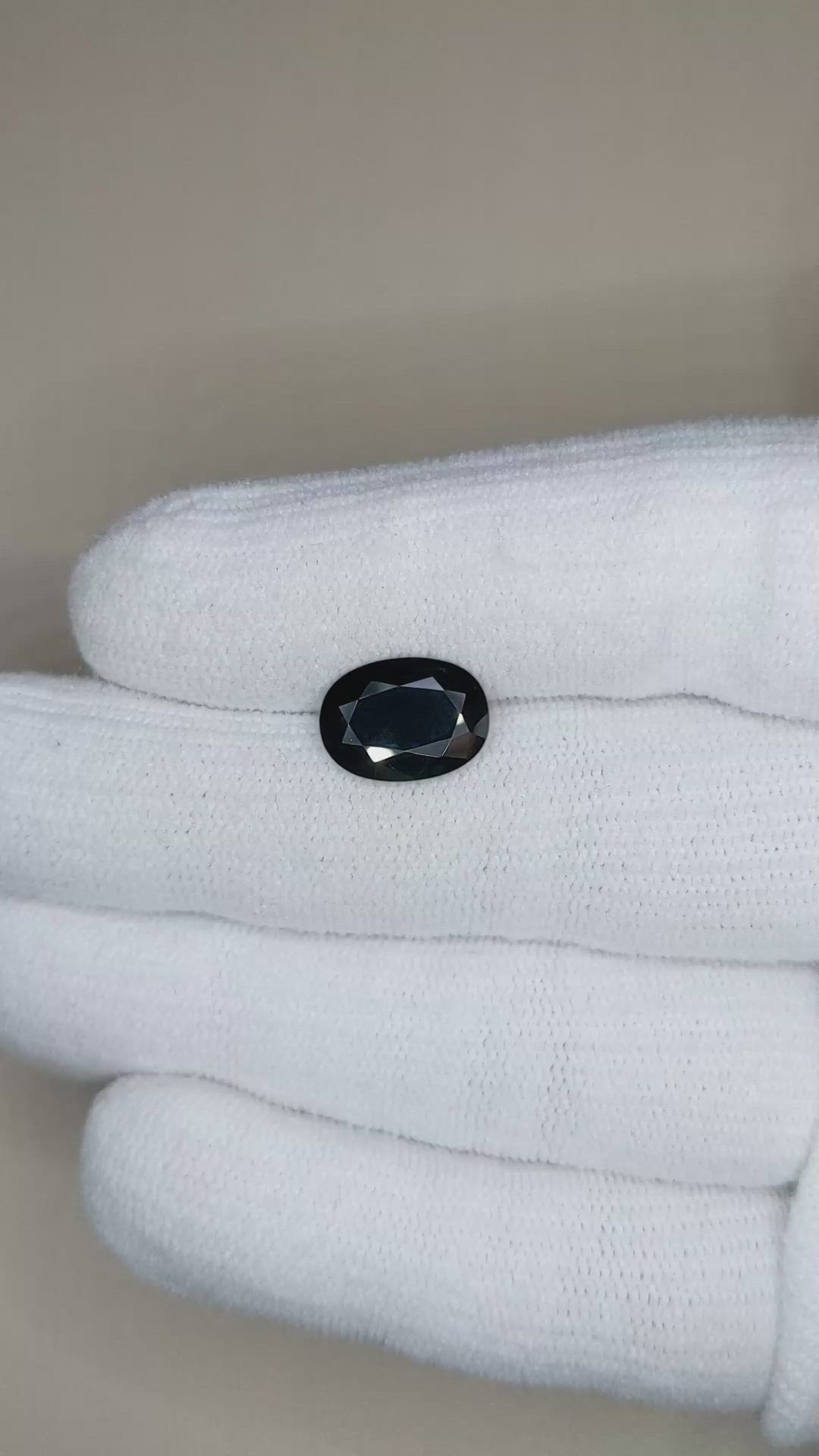 3.80 Ct. Blue Sapphire from Australia Size Video