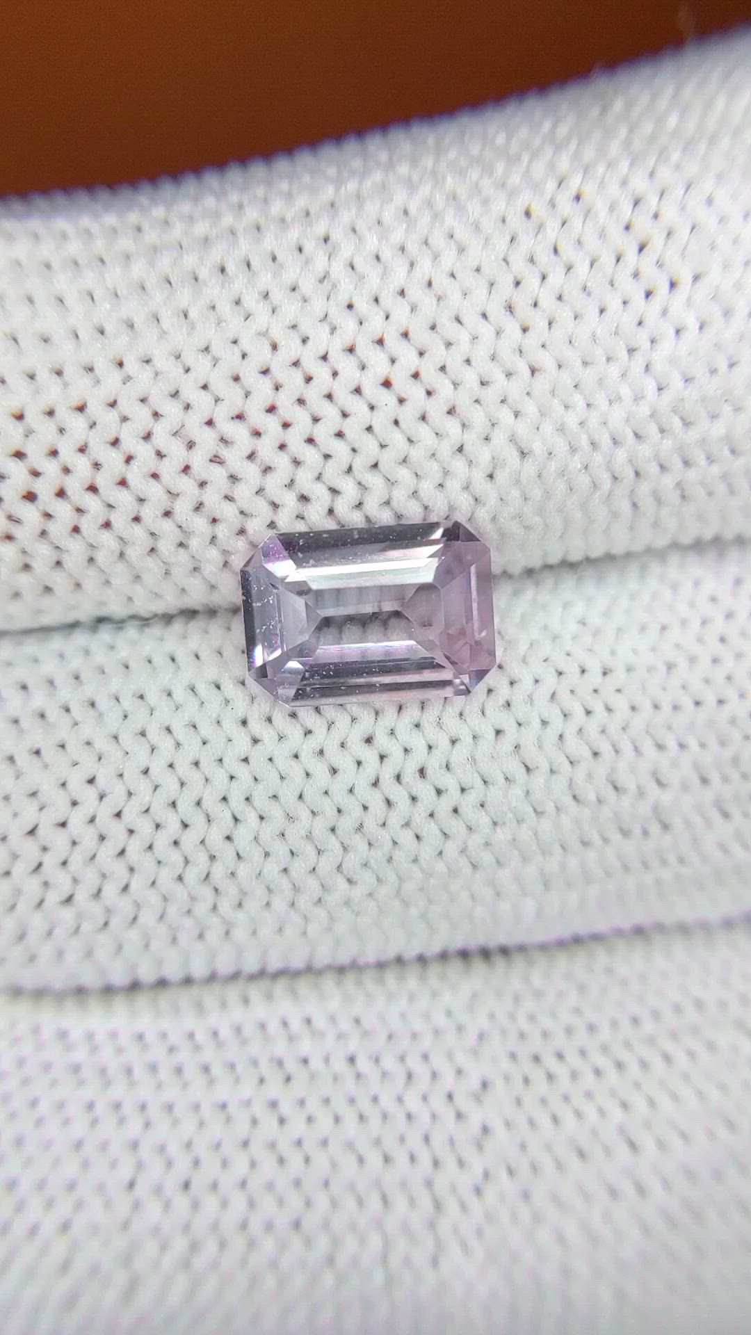 2.46 Ct. Purplish Pink Sapphire from Ceylon (Sri Lanka) Size Video