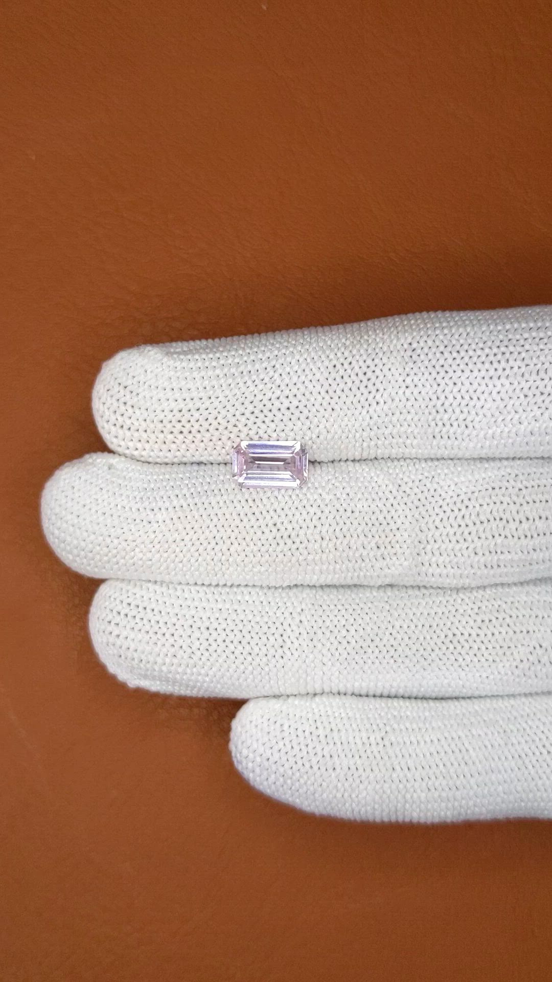1.92 Ct. Purplish Pink Sapphire from Ceylon (Sri Lanka) Size Video