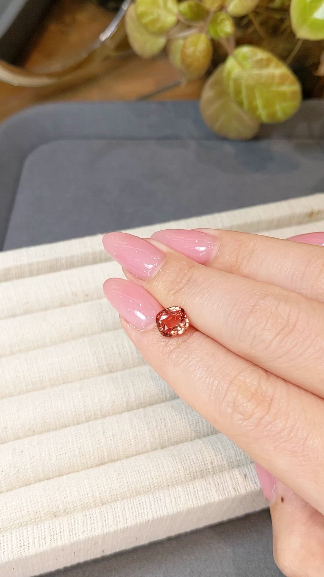 2.06 Ct. Padparadscha Sapphire from Madagascar Size Video