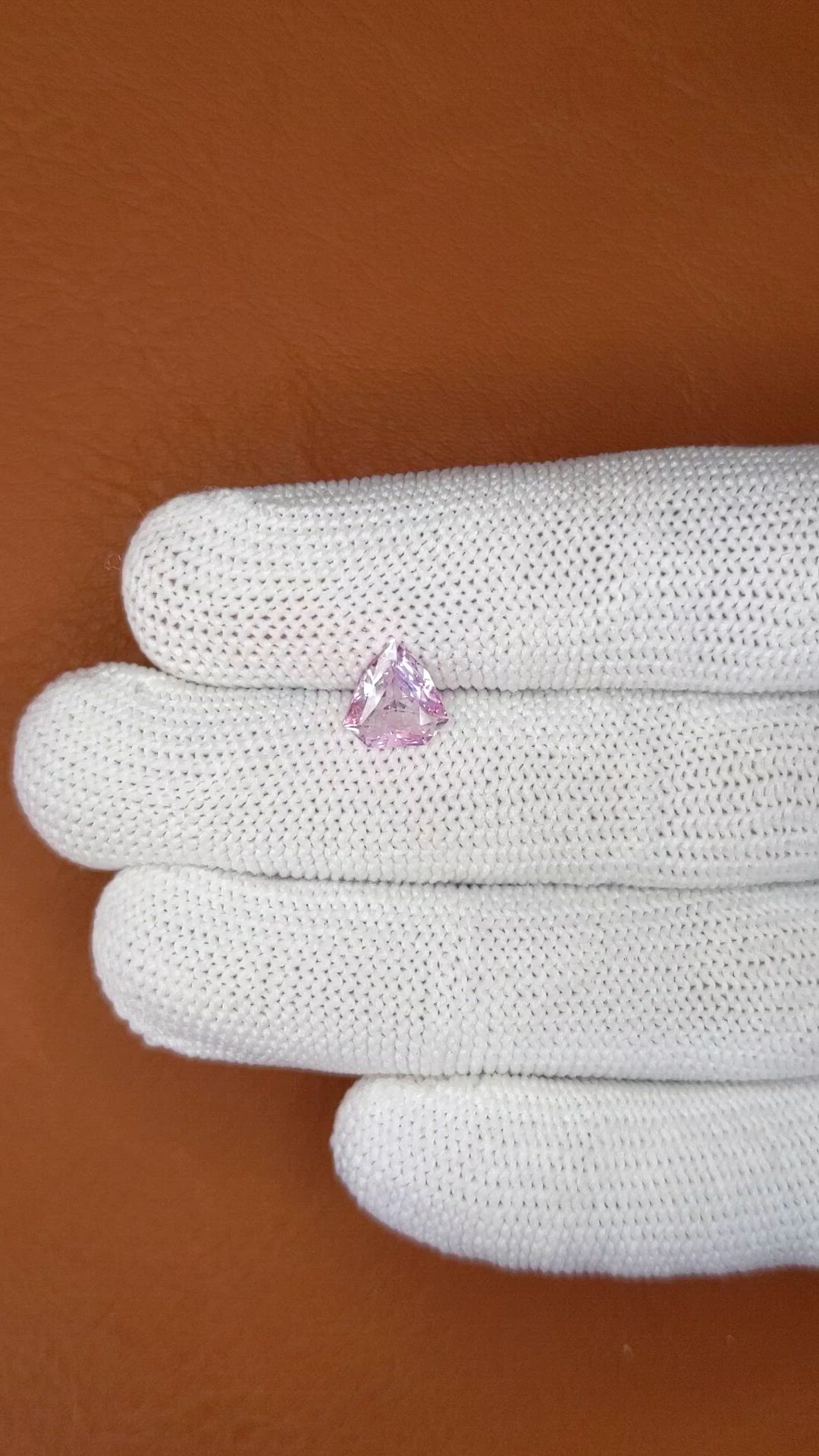 1.43 Ct. Pink Sapphire from Ceylon (Sri Lanka) Size Video