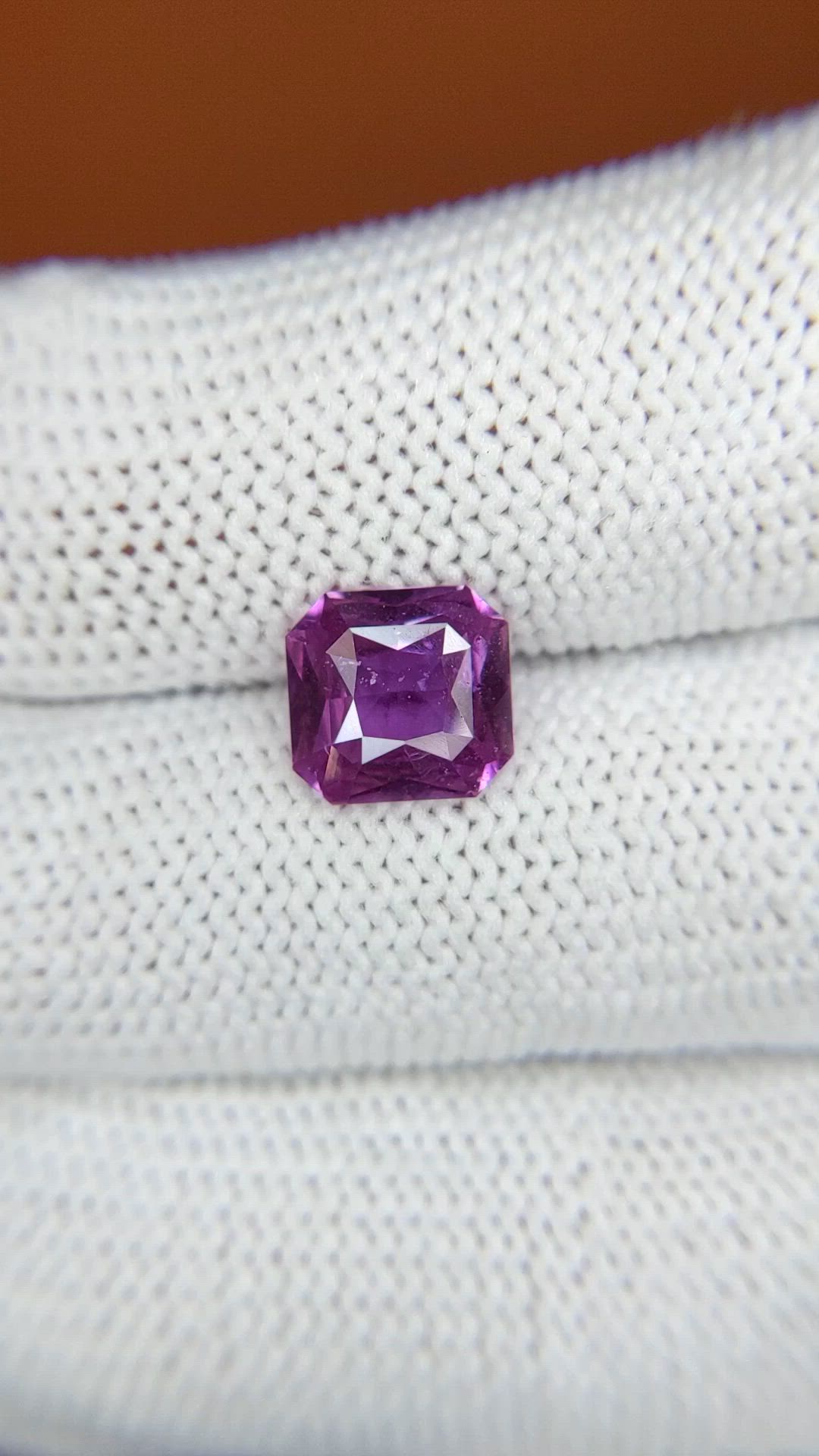 2.36 Ct. Purple Sapphire from Ceylon (Sri Lanka) Size Video