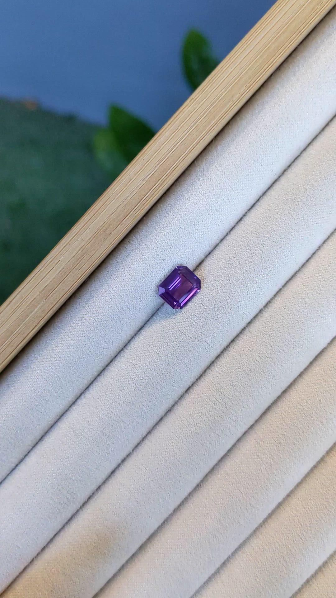 2.04 Ct. Purple Sapphire from Madagascar Size Video