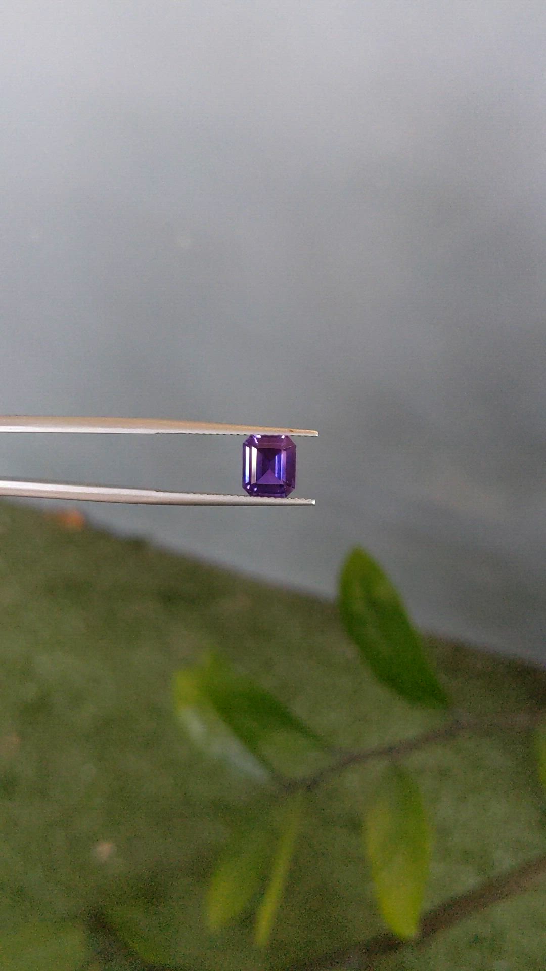 2.04 Ct. Purple Sapphire from Madagascar Size Video